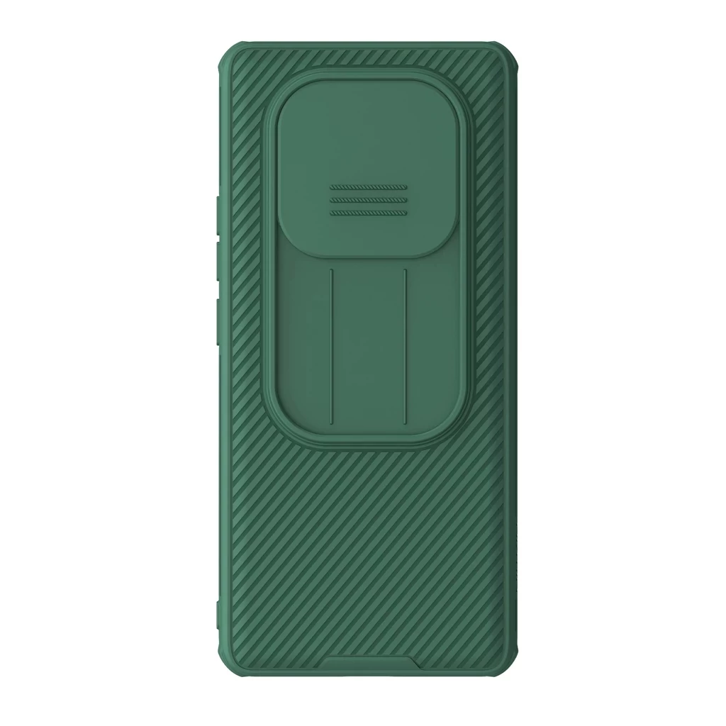Nillkin CamShield PRO kemény tok Xiaomi Redmi Note 14 Pro 5G/Poco X7 5G készülékhez sötét zöld