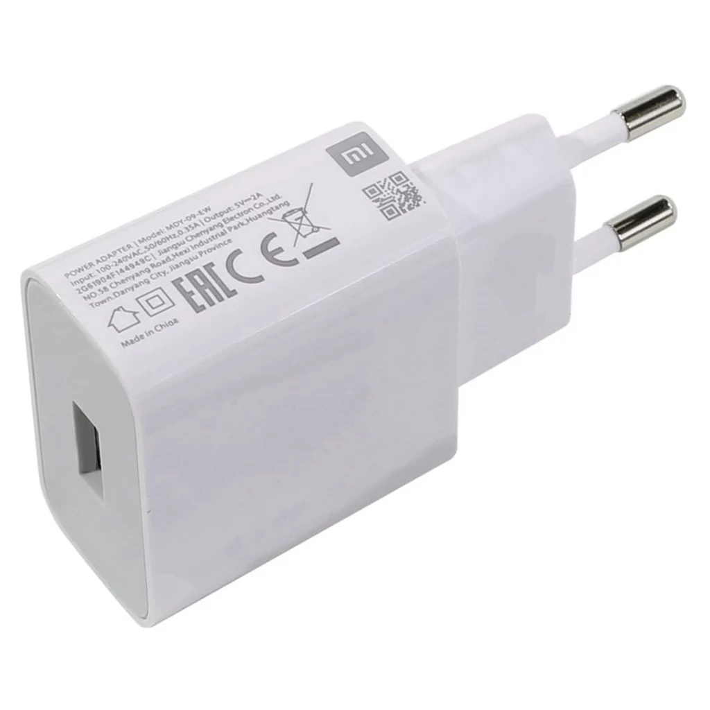 Xiaomi MDY-09-EW USB-A 10W Utazási Töltő - csomagolás nélküli gyári fehér