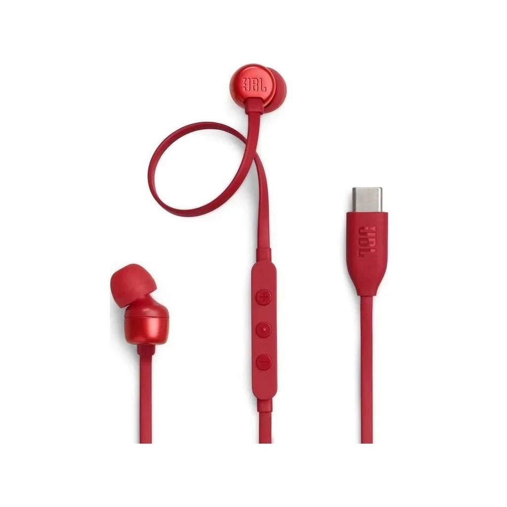 JBL Tune 310C In-Ear USB-C fülhallgatók piros