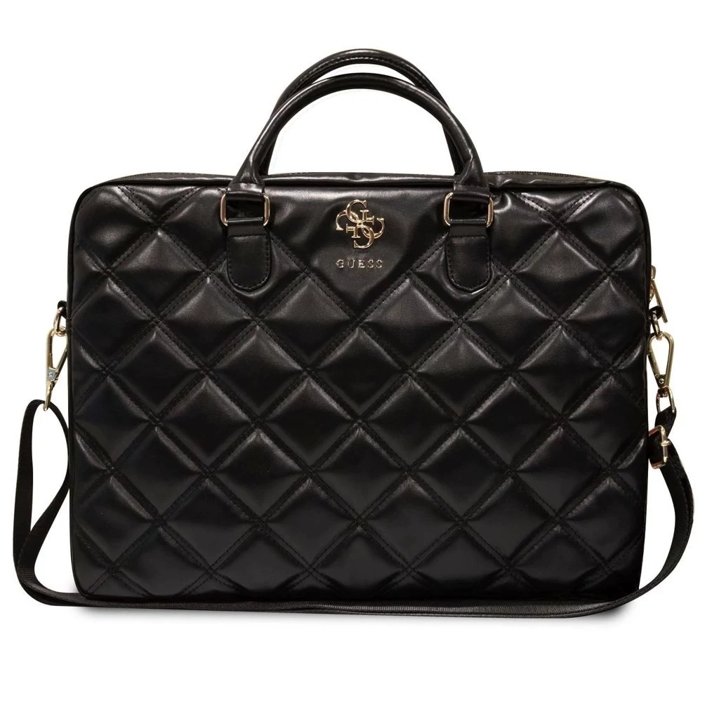 Guess PU Quilted 4G Metal Logo laptop táska 15/16 fekete