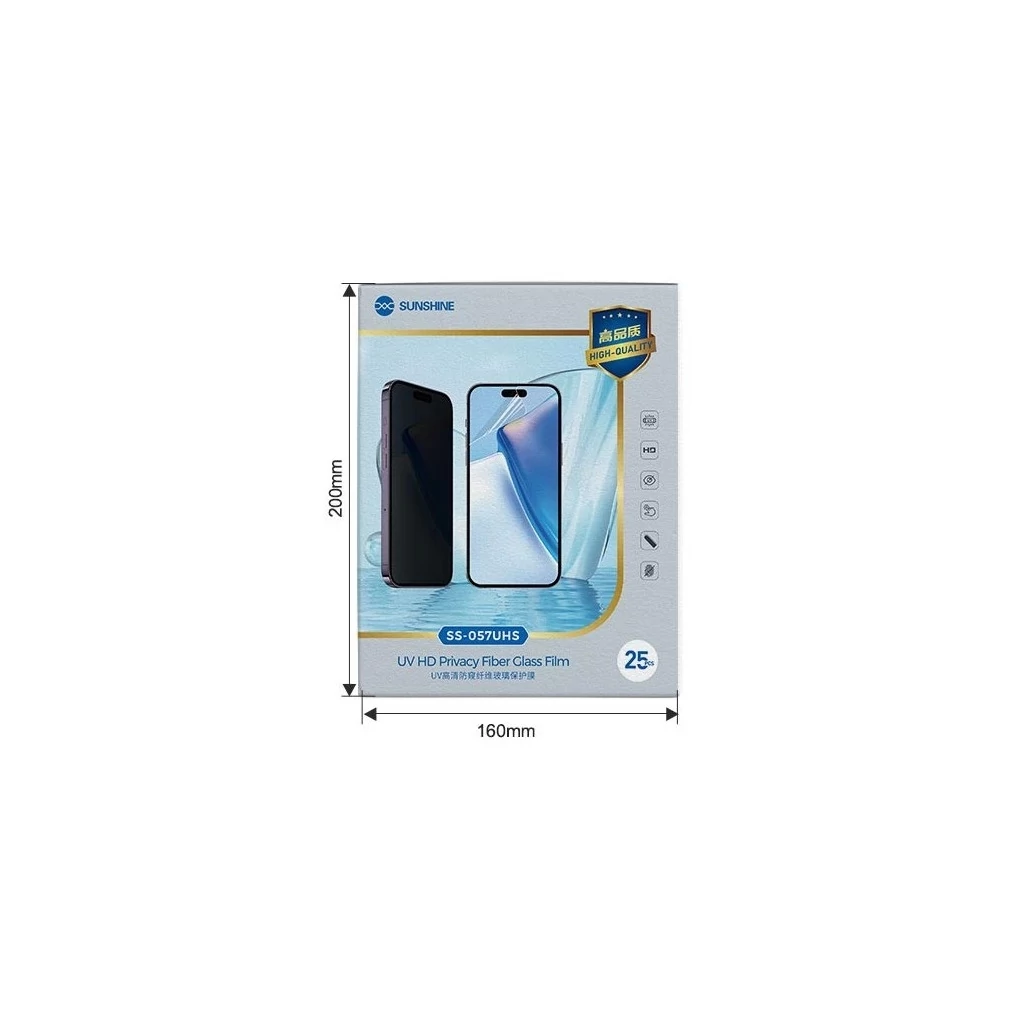 SUNSHINE SS-057UHS UV Hydrocondensation Adatvédelmi Fólia okostelefonokhoz – 25 db