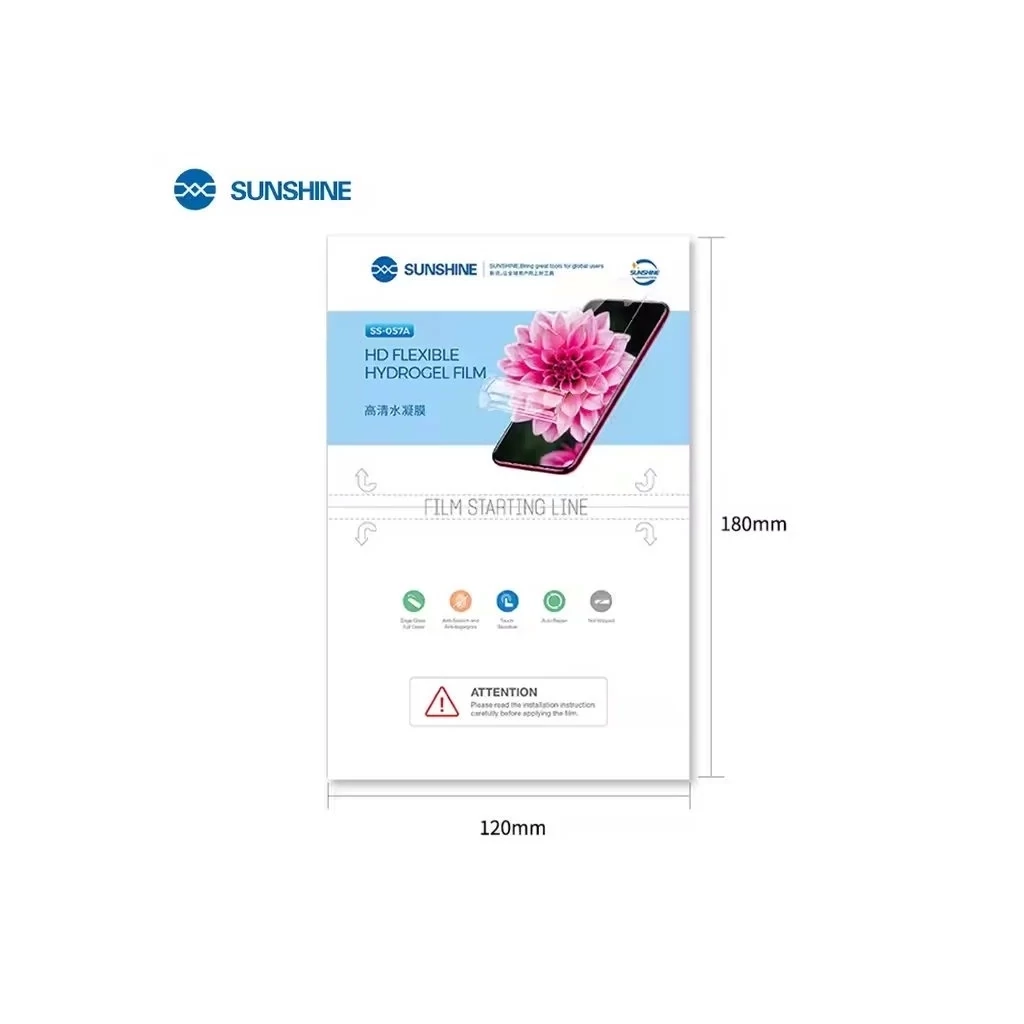SUNSHINE SS-057A HD PVC rugalmas hidrogél fóliák telefonokhoz – 50 db