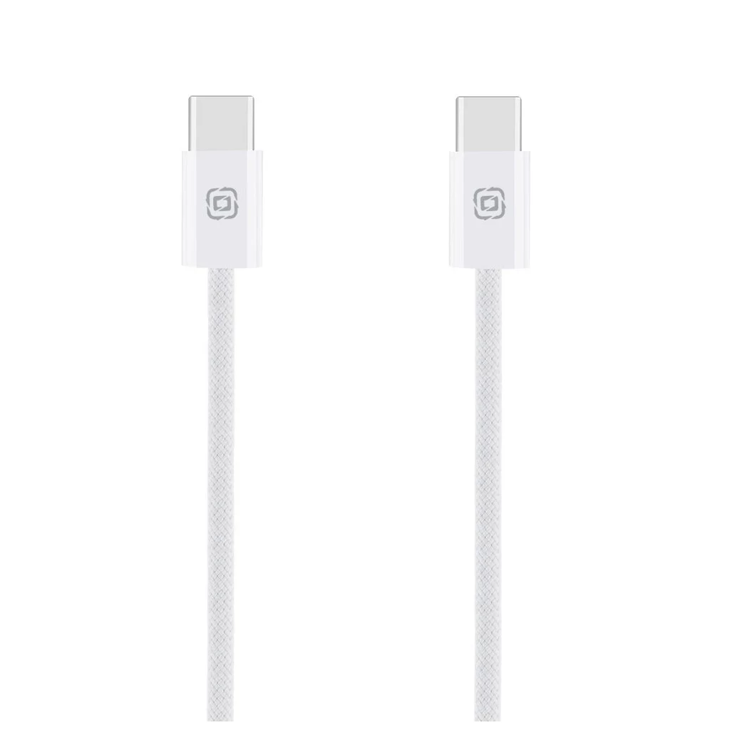 OBAL:ME Super Fast USB-C/USB-C Fonott kábel 60W 1m fehér