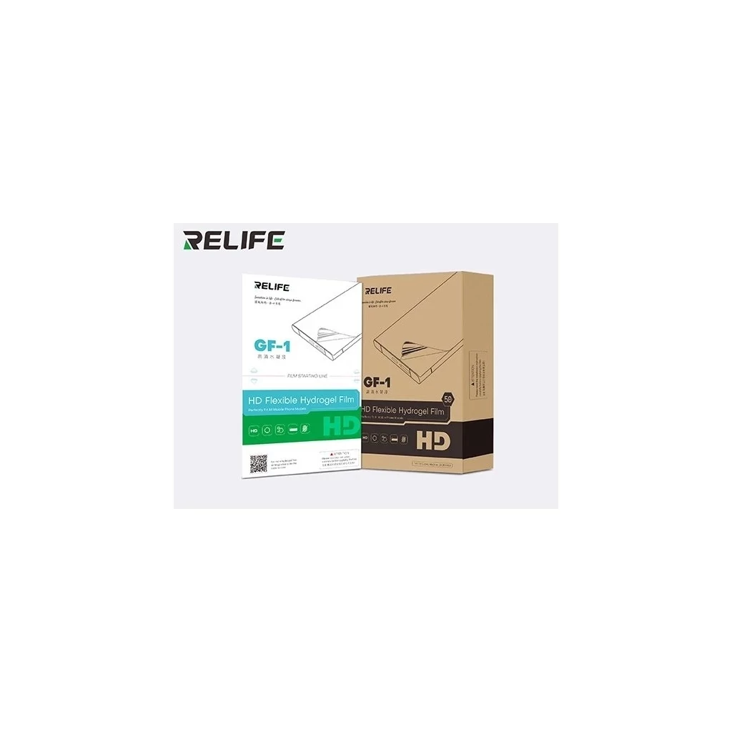 RELIFE GF-1 HD Hydrogel kijelzővédő okostelefonokhoz, 50 db
