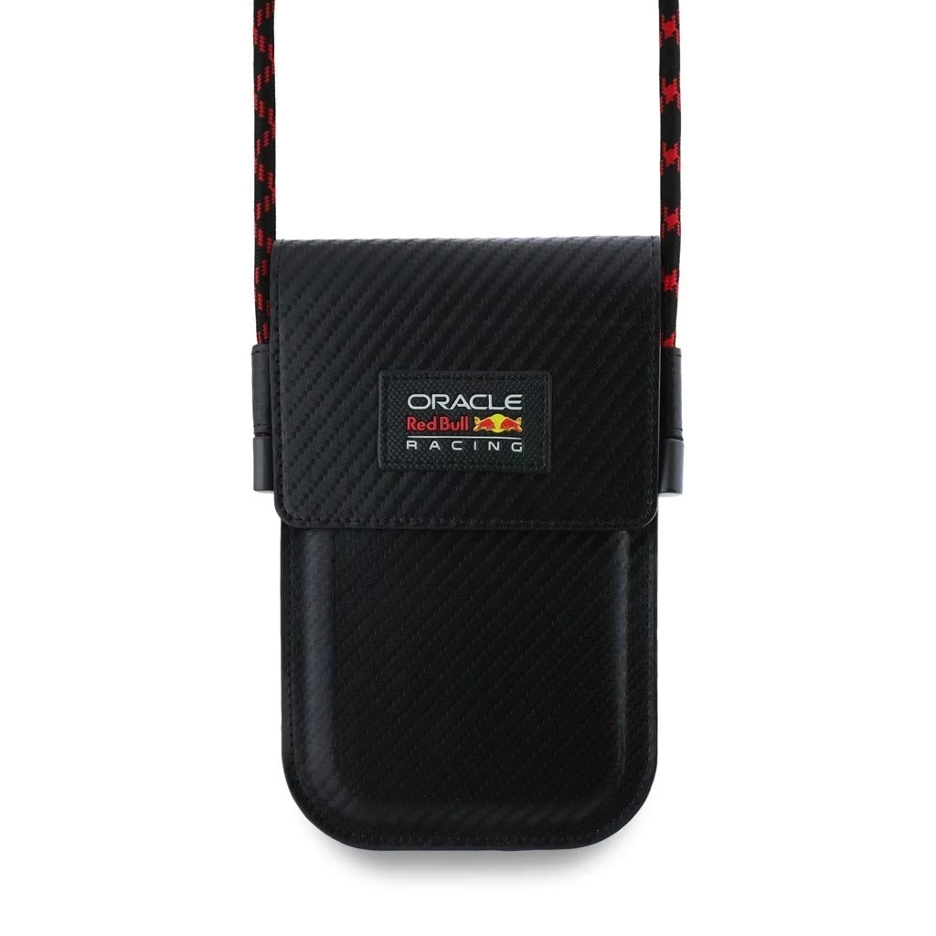 Red Bull PU Carbon telefon táska fekete