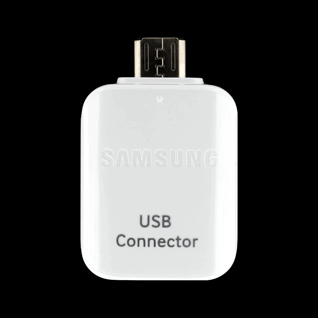 EE-UG930 Samsung microUSB OTG adapter fehér - csomagolás nélküli gyári