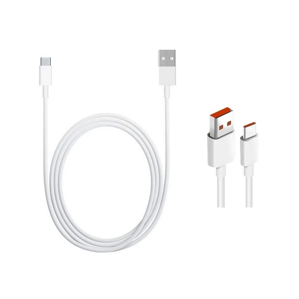 Xiaomi Original USB-C adatkábel 6A 1m - csomagolás nélküli gyári fehér