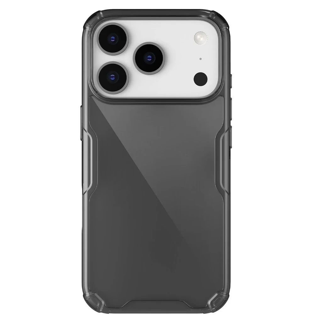 Nillkin Nature TPU PRO tok Apple iPhone 17 Pro készülékhez átlátszó fekete
