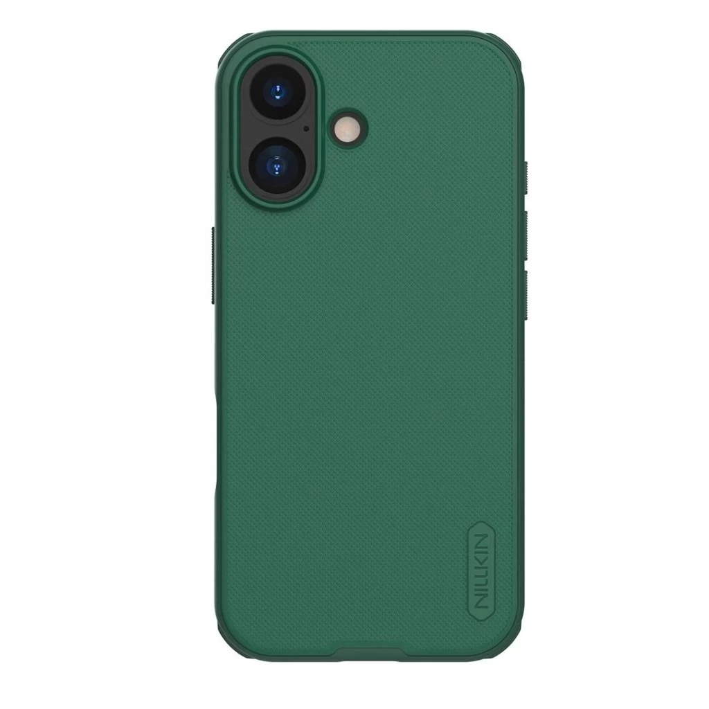 Nillkin Super Frosted PRO hátsó tok Apple iPhone 17 készülékhez sötét zöld