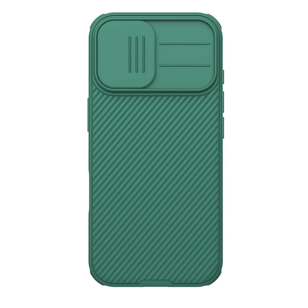 Nillkin CamShield PRO tok Apple iPhone 17 készülékhez sötét zöld