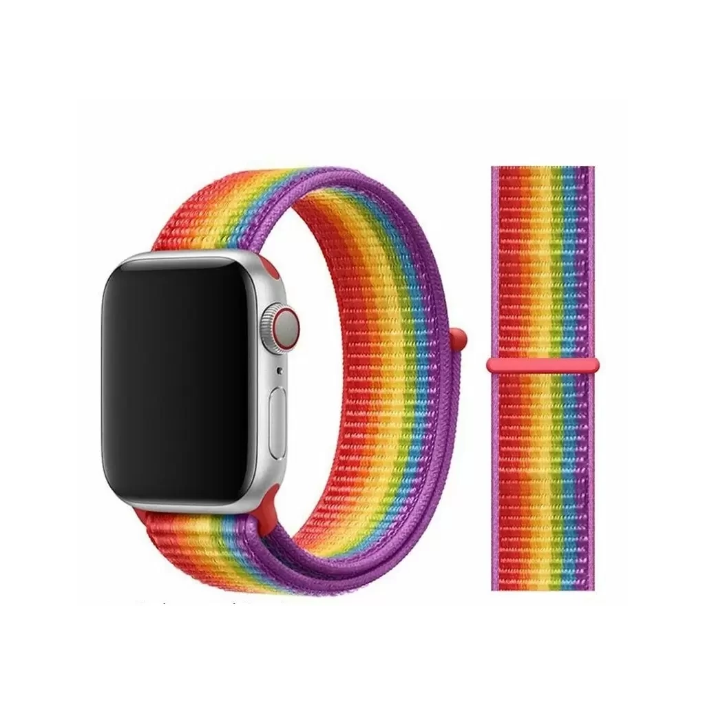Xprotector XPRO™ Apple Watch tépőzáras szíj szivárvány Apple Watch 42mm (S1-S3) / 44mm / 45mm / 46mm / 49mm készülékhez
