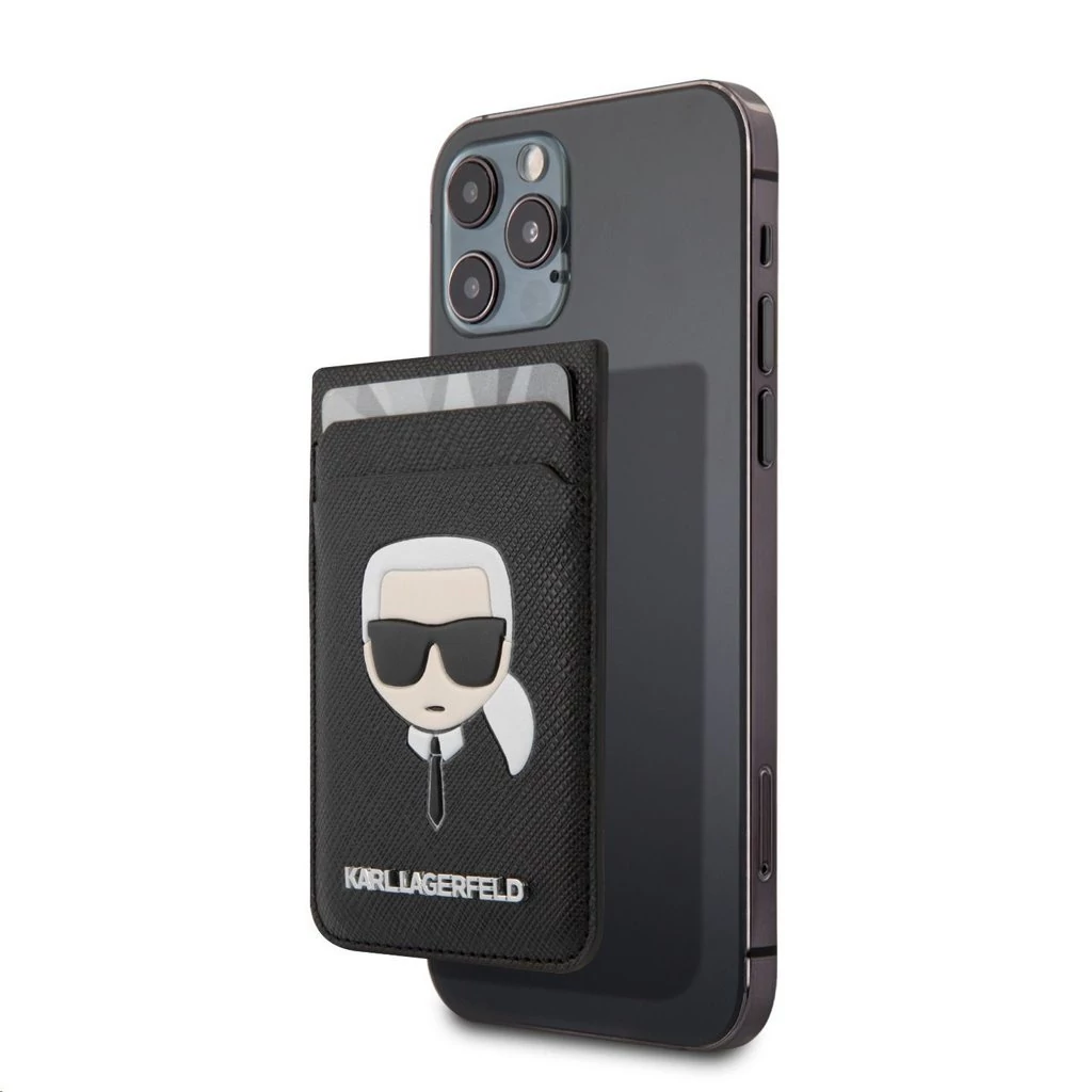 Karl Lagerfeld Magsafe Mágneses kártyatartó fekete KLWMSKHSFBK