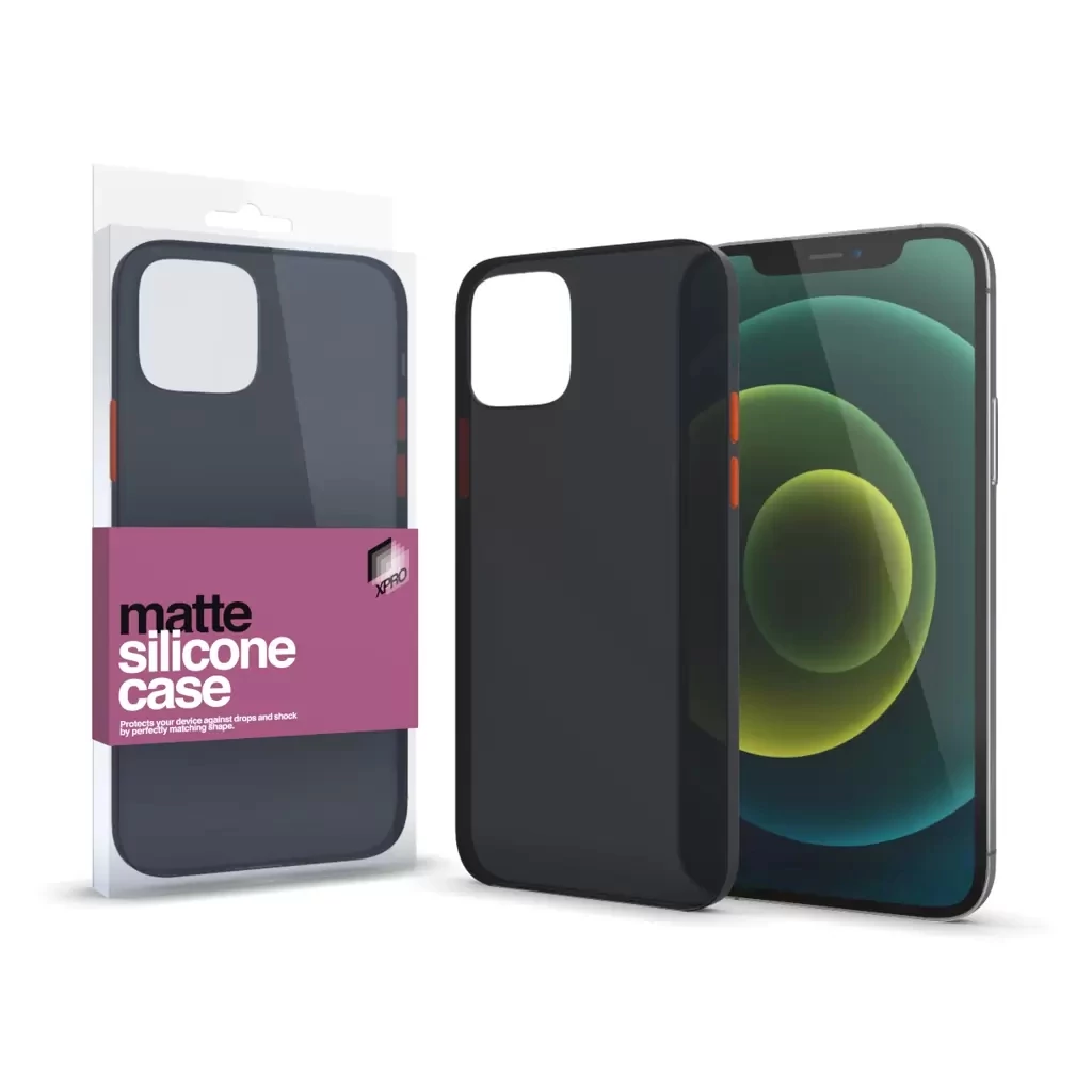 Xprotector XPRO™ Matt tok színes gombokkal fekete Apple iPhone 13 Pro Max készülékhez