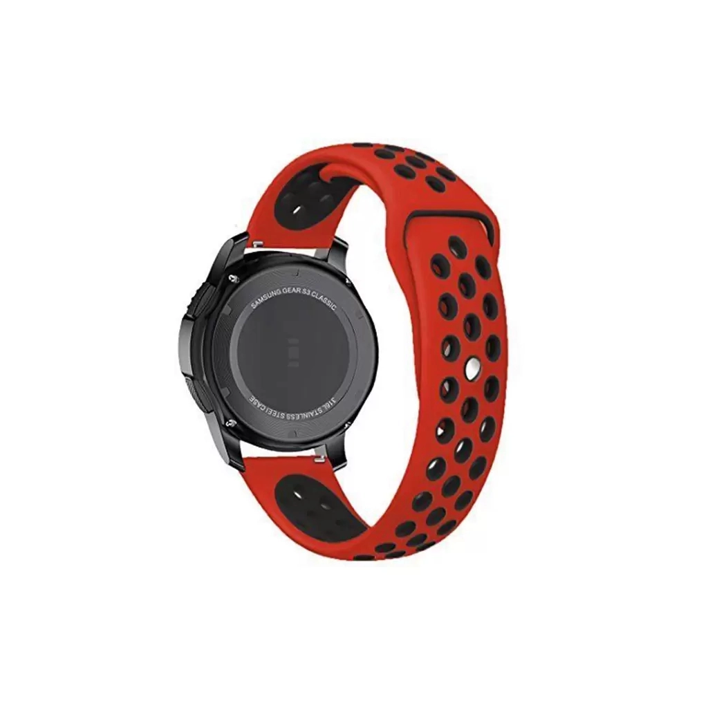 Xprotector XPRO Samsung Watch / Gear S3 lélegző szíj piros / fekete S méret 22mm