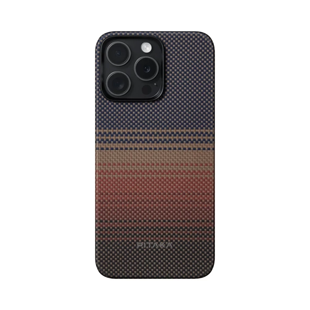 Pitaka Tactile Woven tok SUNSET Apple iPhone 15 Pro Max készülékhez - MagSafe rögzítéssel (KI1501SUM)