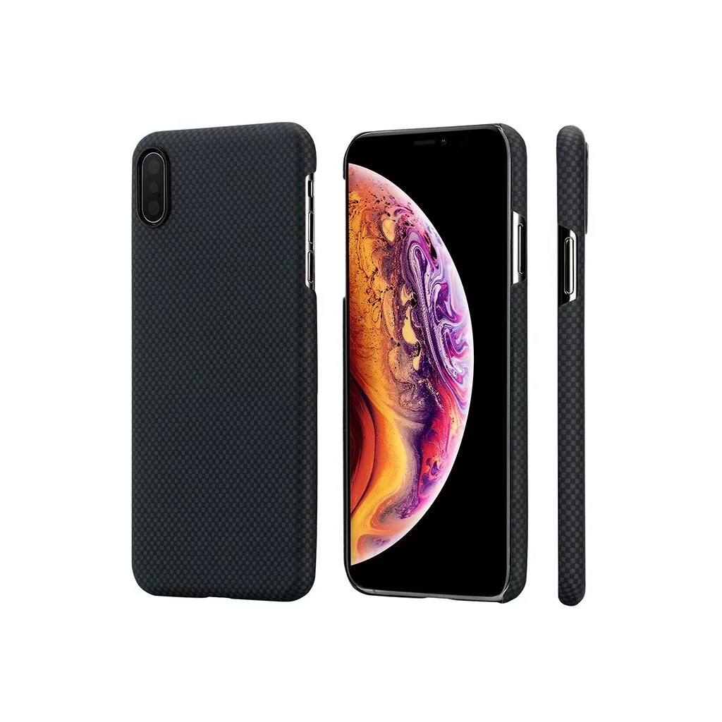 Pitaka tok Black / Gray Plain (KI9002XM) Iphone Xs Max készülékhez