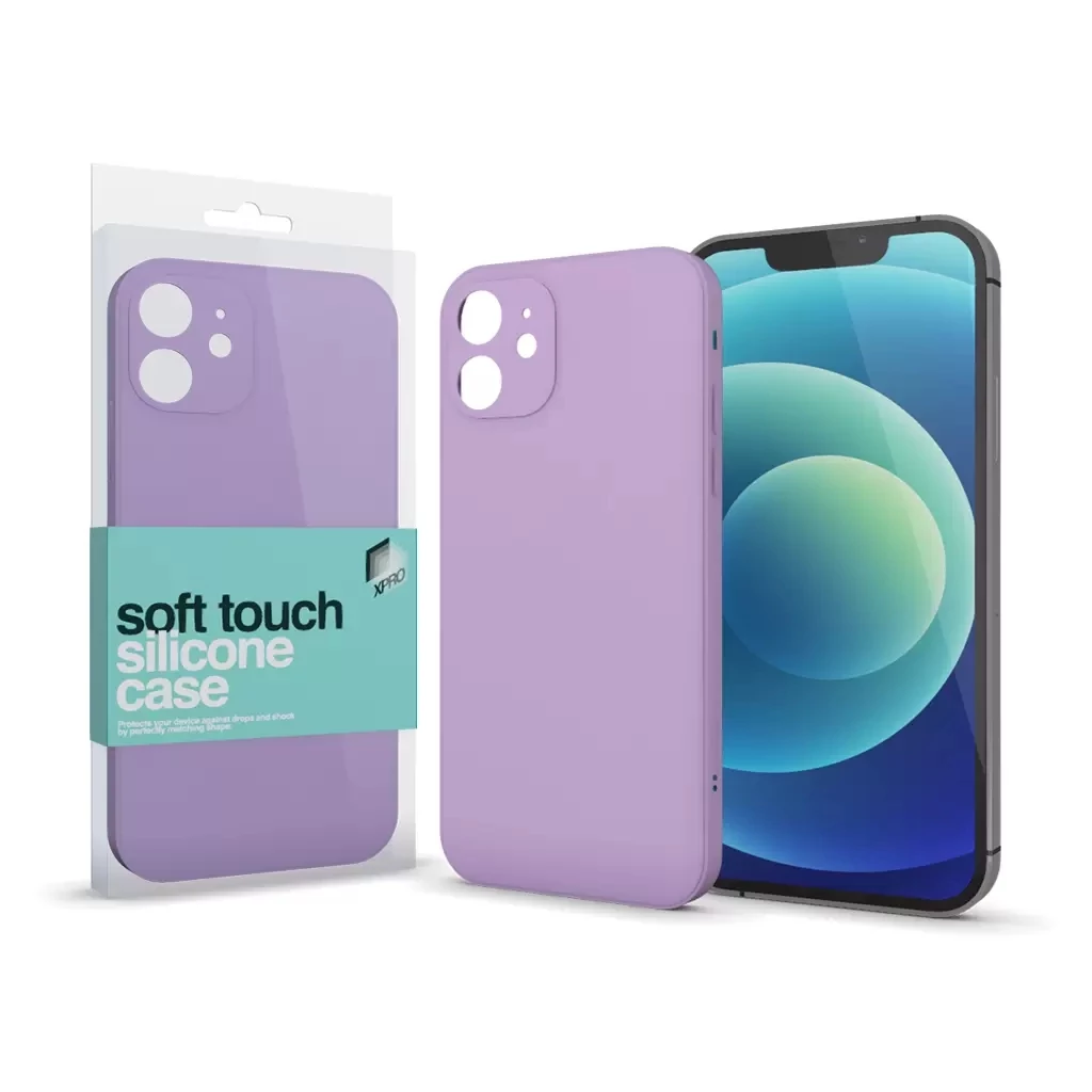 Xprotector XPRO™ Soft Touch szilikon tok Slim lila Apple iPhone 13 készülékhez