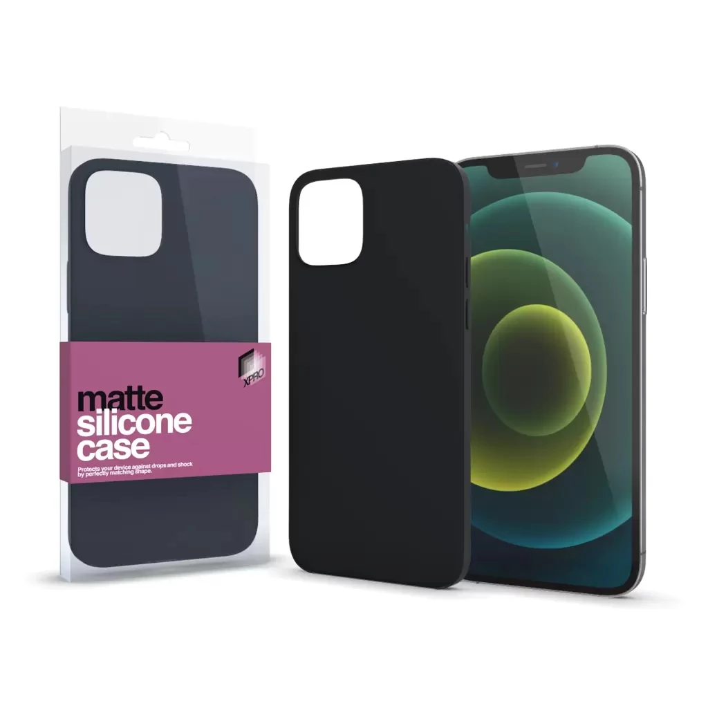 Xprotector XPRO™ Szilikon matte tok ultravékony fekete Apple iPhone 13 Pro Max készülékhez