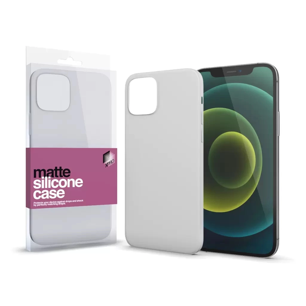 Xprotector XPRO™ Szilikon matte tok ultravékony opál fehér Apple iPhone 13 Pro készülékhez