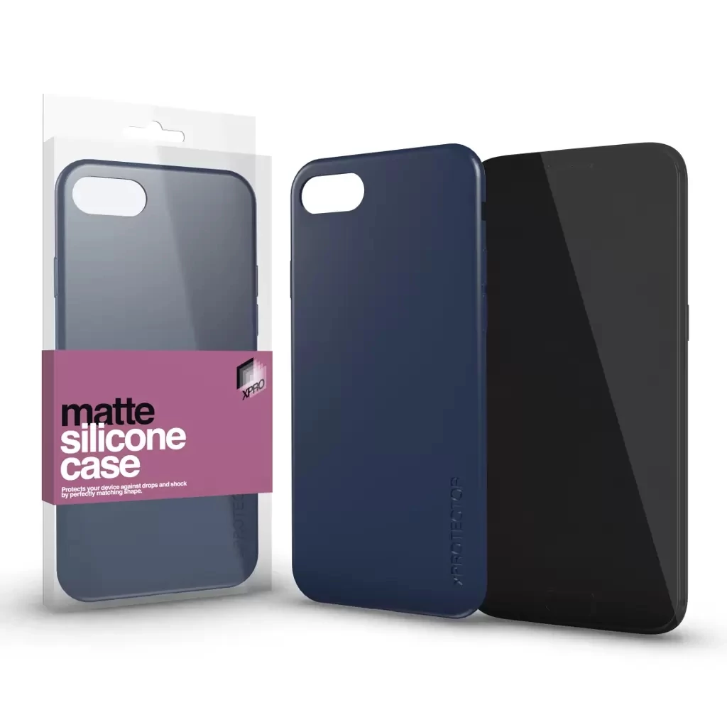 Xprotector XPRO™ Szilikon matte tok ultravékony sötétsötétkék Huawei Y6 2018 készülékhez