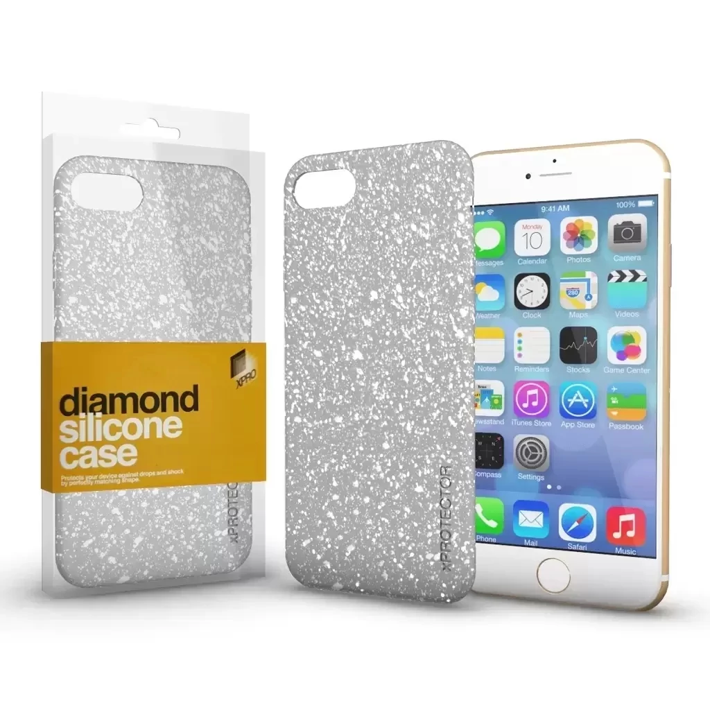 Xprotector XPRO Szilikon tok Diamond Ezüst Apple Iphone 14 készülékhez