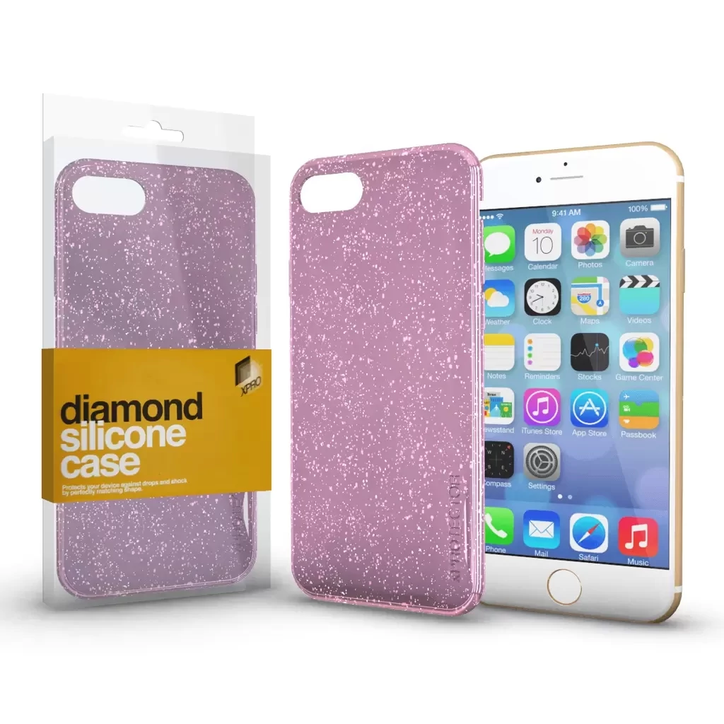 Xprotector XPRO™ Szilikon tok Diamond pink Samsung Galaxy A03 készülékhez