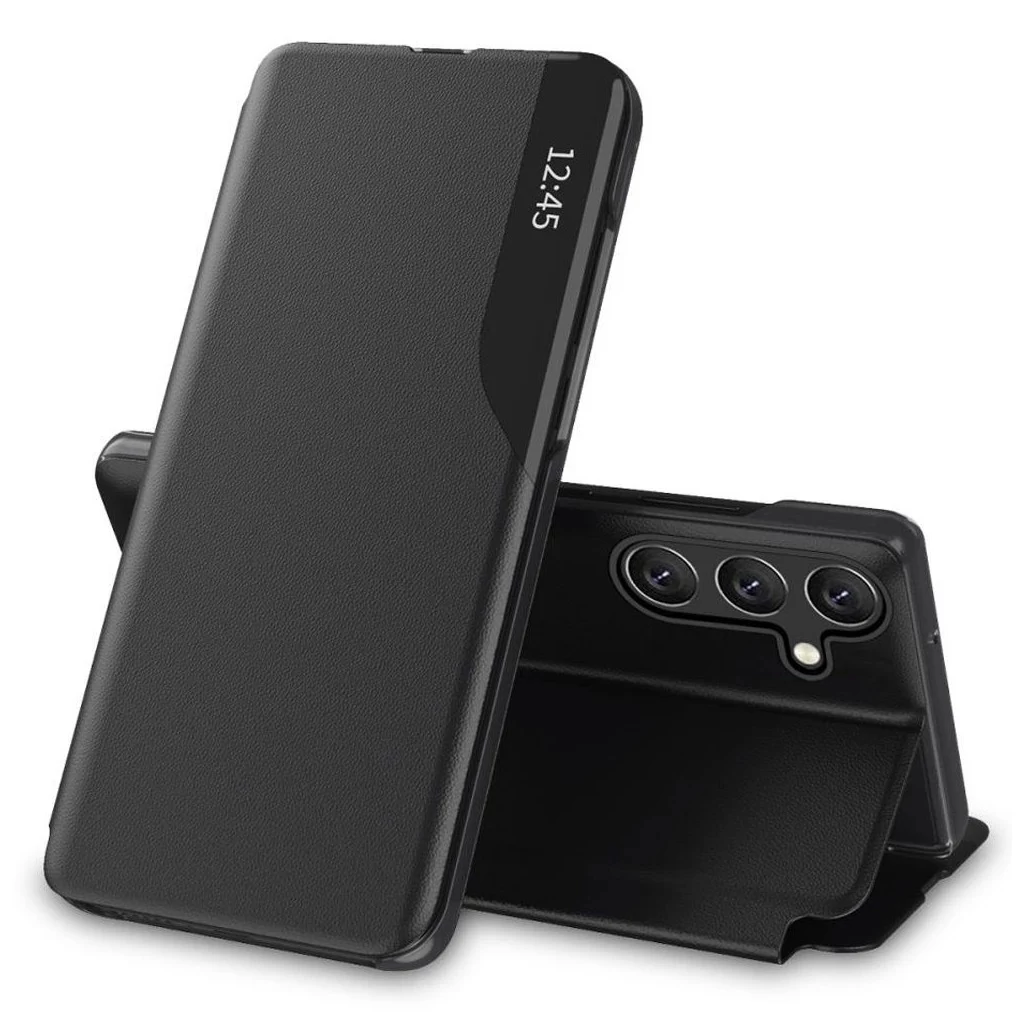 Tech-Protect fekete Smart View Book / Flip tok Samsung Galaxy A55