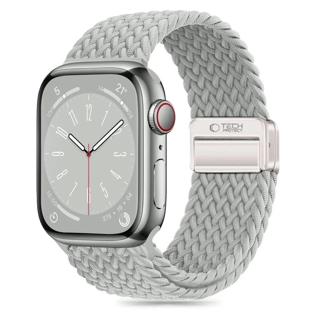 Tech-Protect NYLONMAG óraszíj szürke, Apple Watch 38mm / 40mm / 41mm / 42mm (S10) készülékhez