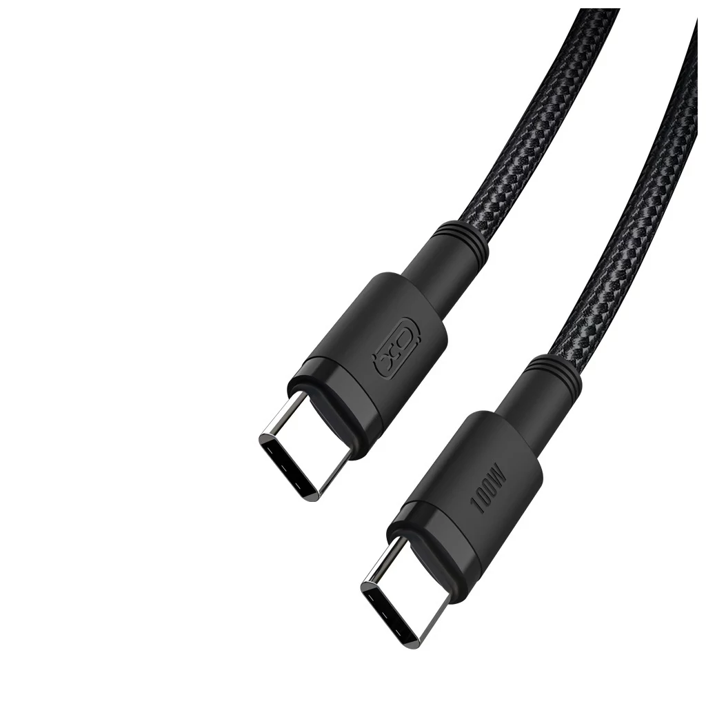 XO kábel NB-Q199 PD USB-C - USB-C 1,5m 100W Fekete
