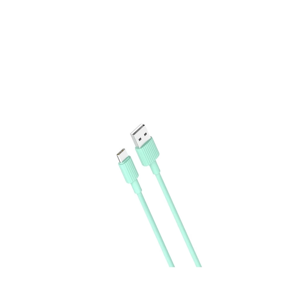 XO NB156 kábel USB-A - USB-C 1,0 m 2,4A zöld