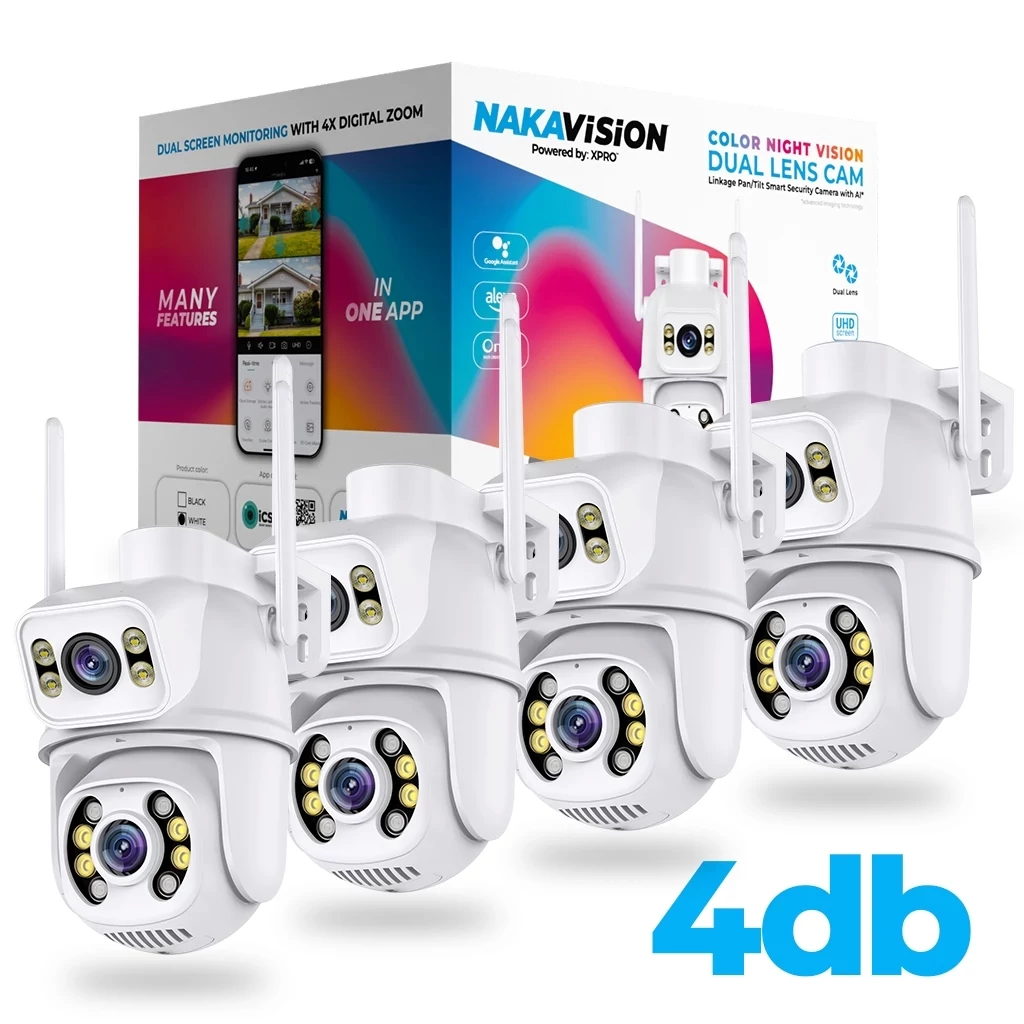 Xprotector NAKAVISION by XPRO™ C1 Okos IP kamera - FEHÉR - 4 darabos szett