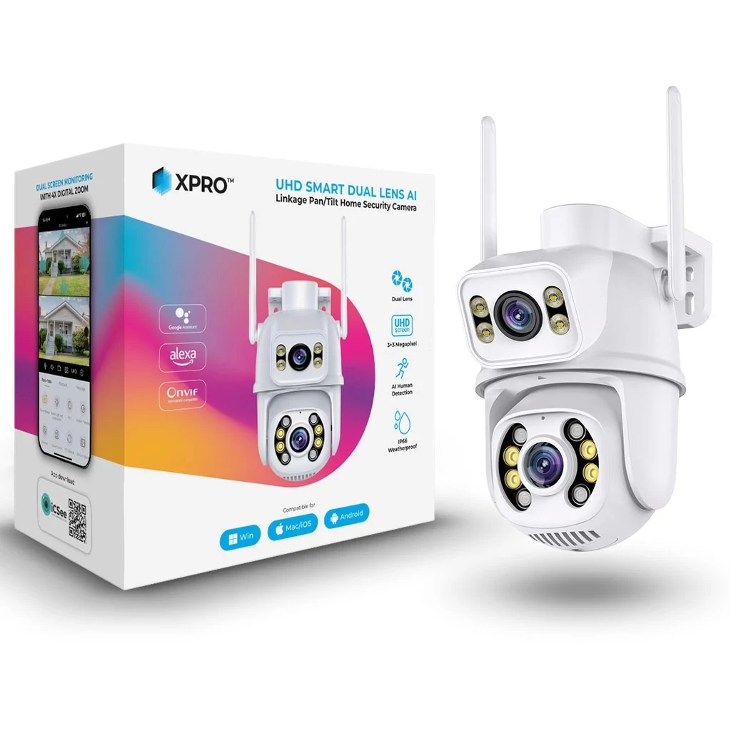 Xprotector XPRO™ 2 Lencsés Okos IP kamera - FEHÉR