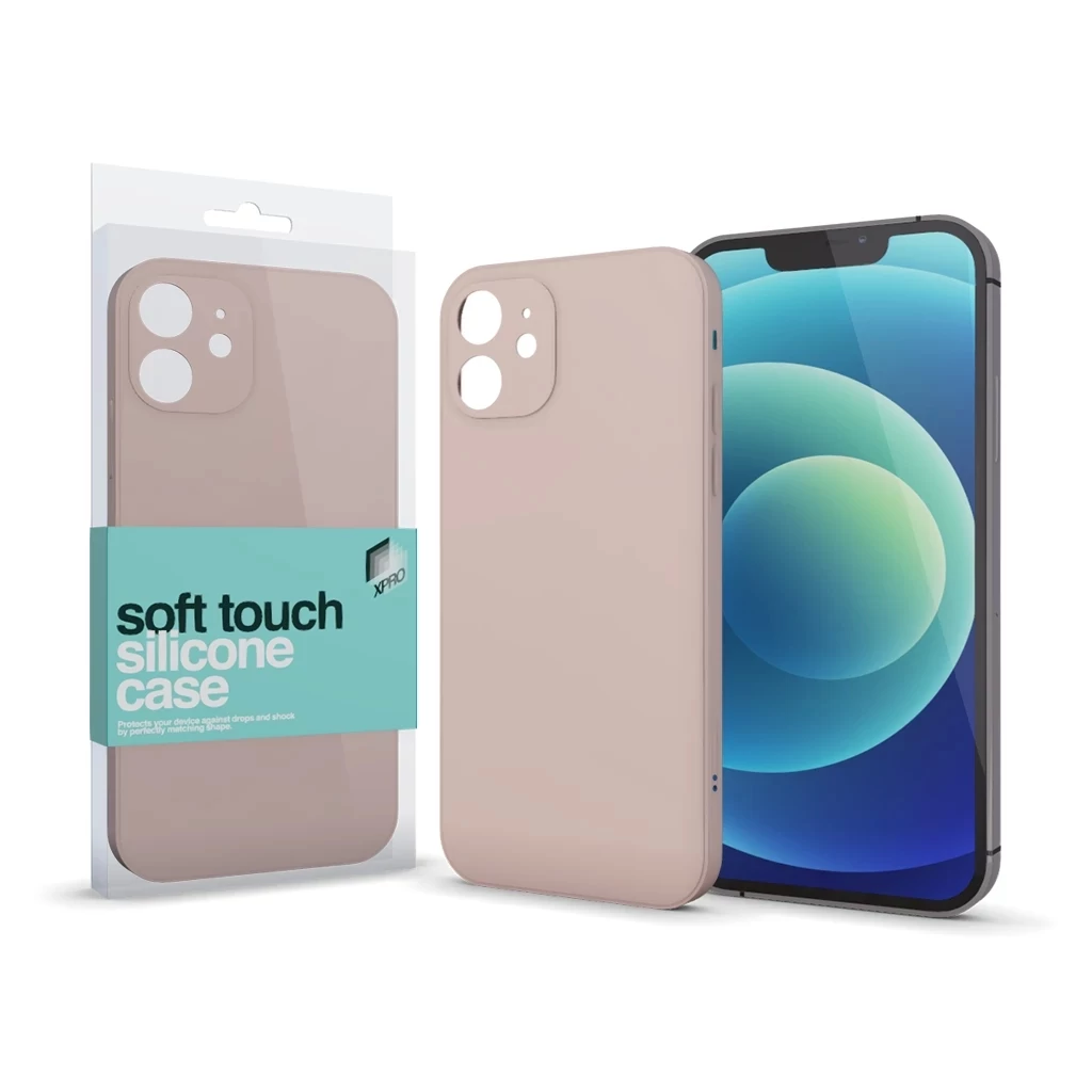 Xprotector XPRO™ Soft Touch szilikon tok Slim púder pink Apple iPhone 16 készülékhez