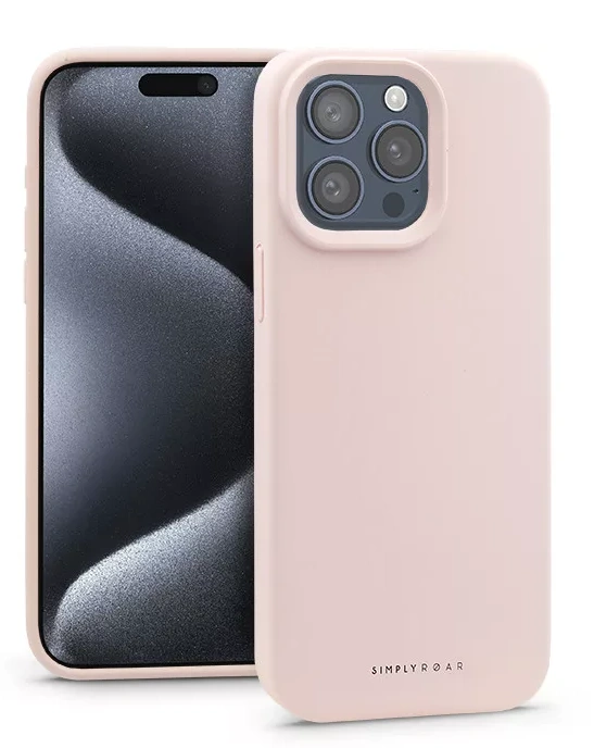 Apple iPhone 15 Pro Max szilikon hátlap - Roar Cloud Skin - pink