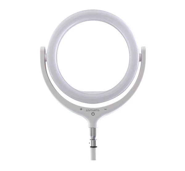 4smarts Ring Light LoomiPod asztali fehér LED fény és Selfie-tripod, fehér