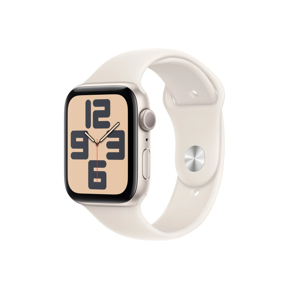 Apple Watch SE (2024) 40mm csillagfény alumínium tok, csillagfény sportszíj S/M