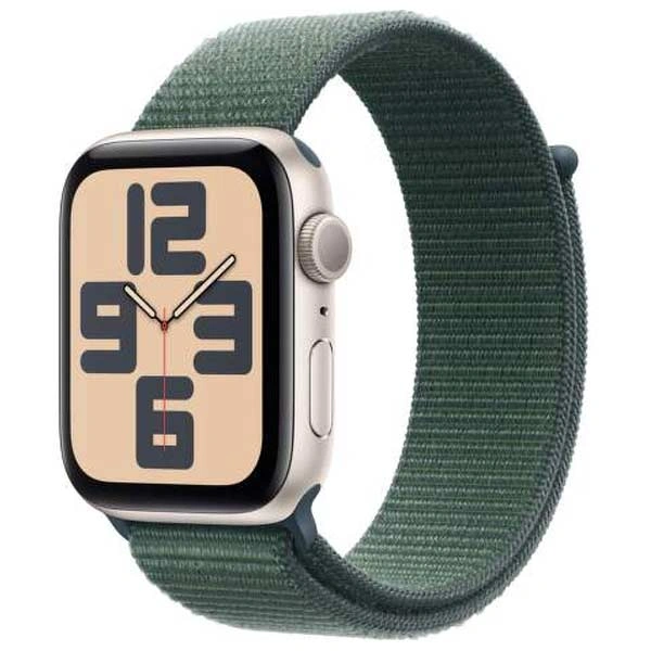 Apple Watch SE (2024) GPS 44mm csillagfény alumínium tok - tózöld sportpánt