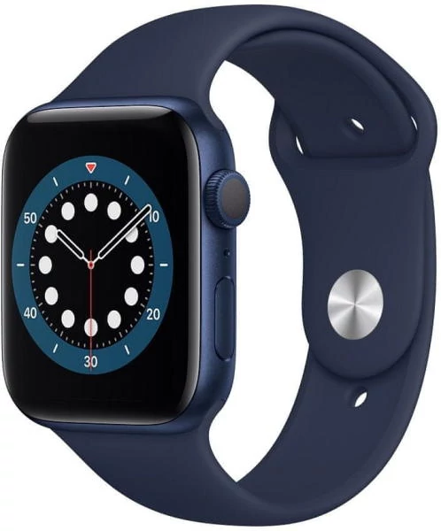 Apple Watch Series 6 GPS 40mm kék alumíniumtok, mély tengerészkék sportszíj