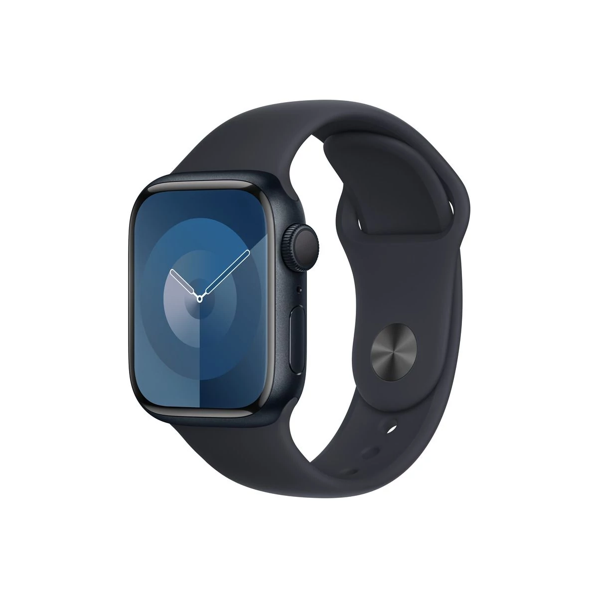 Apple Watch Series 9 GPS 41 mm éjfekete alumíniumtok, éjfekete sportszíj - S/M