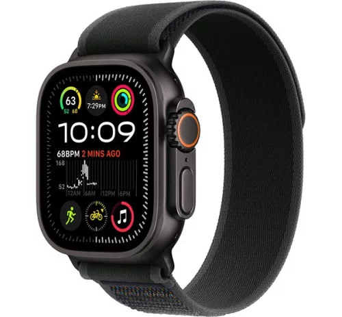 Apple Watch Ultra 2 49mm fekete titán tok fekete terep pánt (M/L)