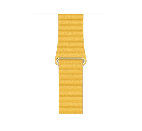 Apple Watch 42/44mm bőr szíj, M méretű, Meyer citrom