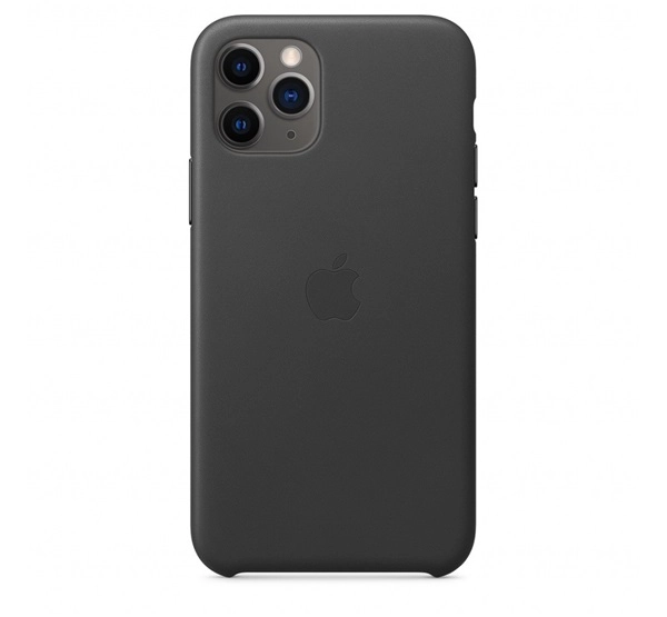 Apple iPhone 11 Pro gyári bőr tok, fekete, MWYE2ZM/A