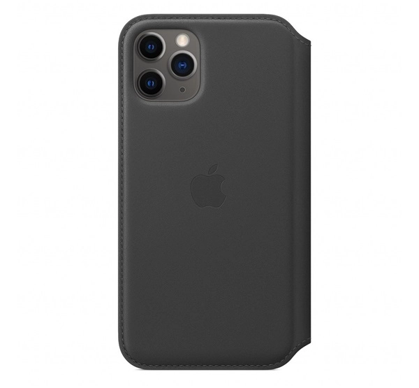 Apple iPhone 11 Pro gyári kinyitható bőrtok, fekete, MX062ZM/A