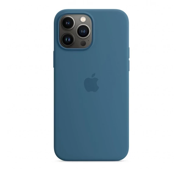Apple iPhone 13 Pro Max MagSafe-rögzítésű szilikon tok, cinegekék