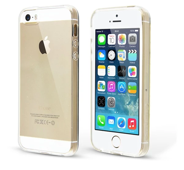 Apple iPhone SE/5/5S Ultra Slim 0,3mm szilikon tok, átlátszó