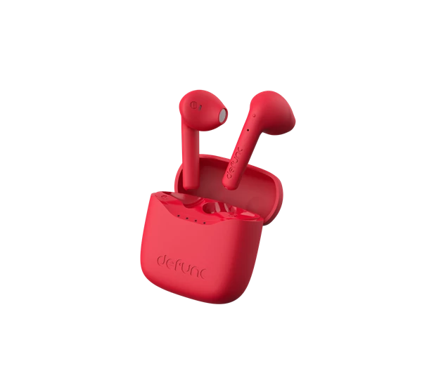 DeFunc TRUE Lite vezeték nélküli sztereó bluetooth fülhallgató, piros