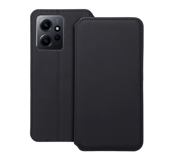 Dual Pocket Xiaomi Redmi Note 12 4G, flip tok, fekete