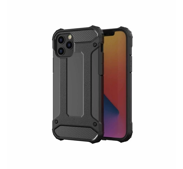 Forcell Armor hátlap tok, Apple iPhone 13 Pro, fekete