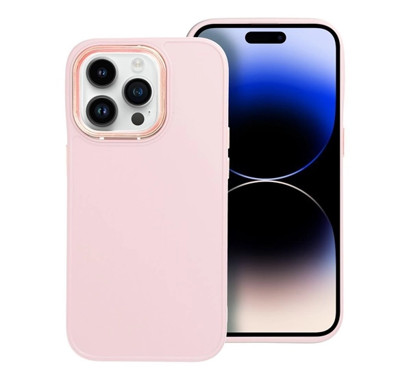 Frame Apple iPhone 14 Pro szilikon tok, rózsaszín