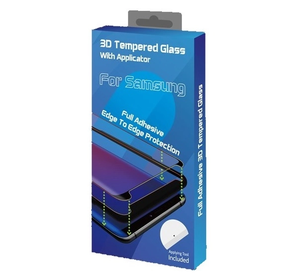 Goldspin Samsung Galaxy A32 5G Nano Silk hajlított kijelzővédő üvegfólia, fekete